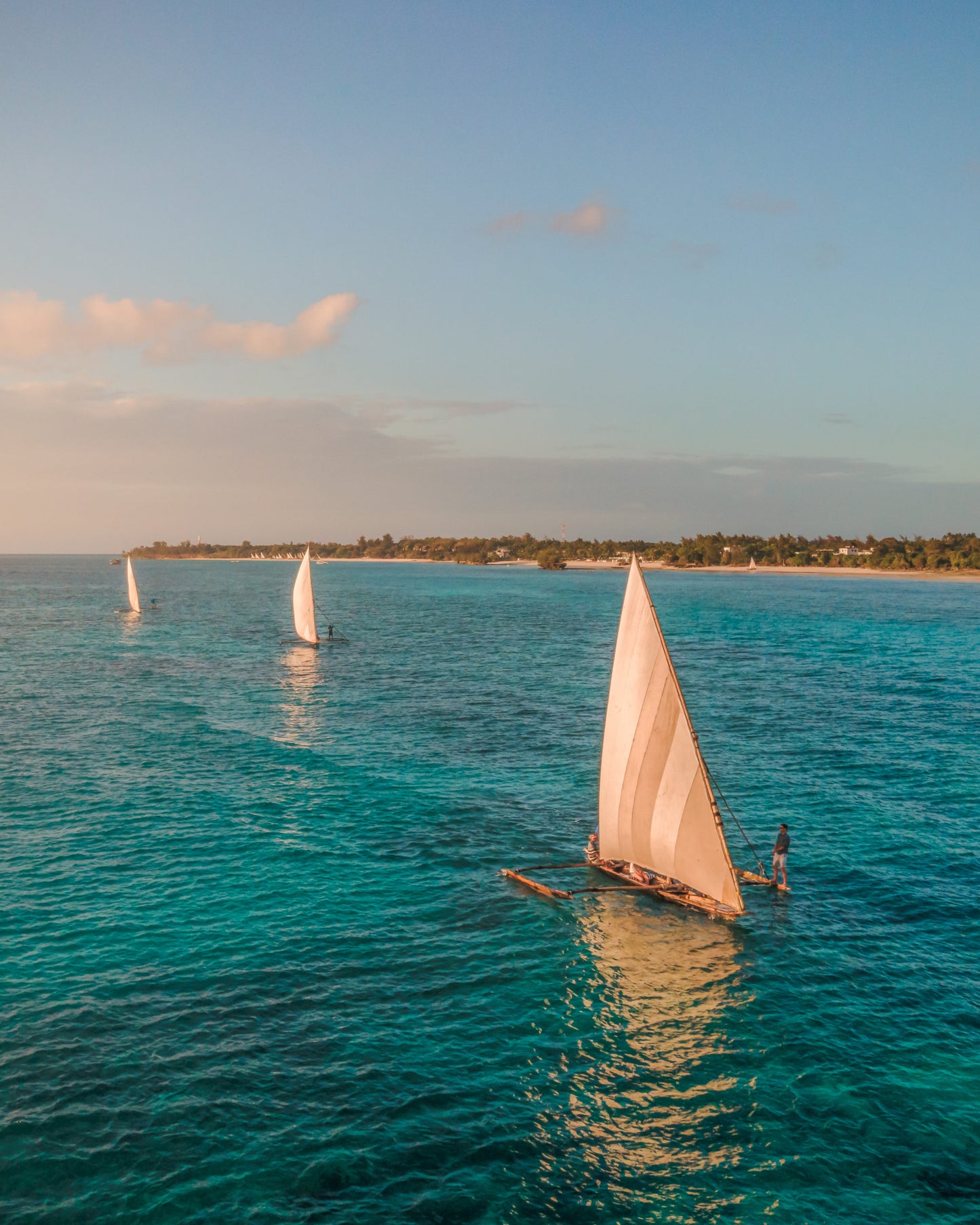 sunset sailing